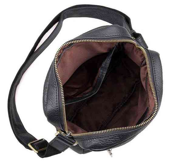 Сумка чоловіча Vintage 14436 через плече Чорна Київ