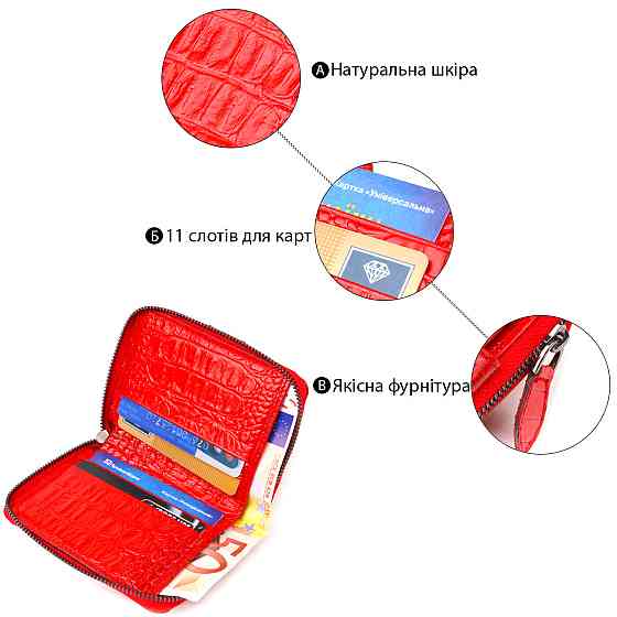 Оригинальное женское портмоне из натуральной фактурной кожи CANPELLINI 21489 Красное Киев
