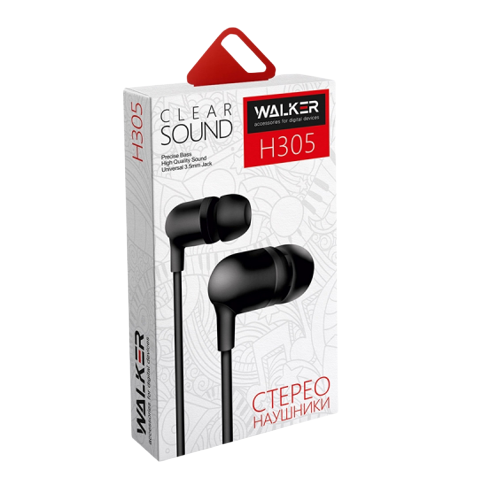 Навушники WALKER H305 з мікрофоном чорний Житомир - изображение 3