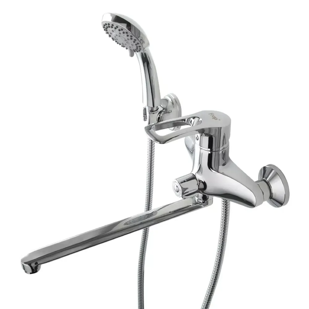 Смеситель для ванны с душевым гарнитуром Frap F2266 хром Киев - изображение 1