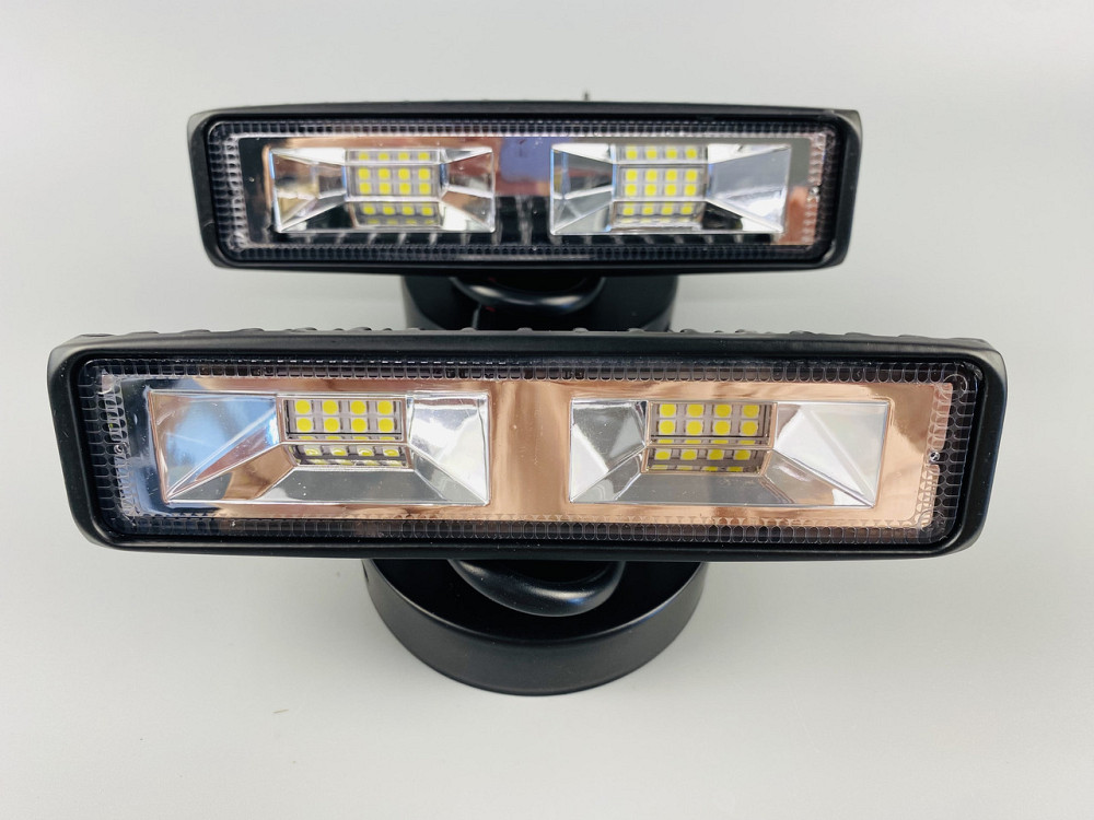 Фара LED прямокутна 18W, 8 led chip, широкий промінь, 10/30V 6000K Мукачево - фото 2