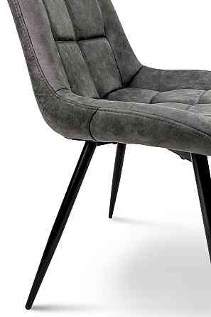 Стілець Крокус чорний / мікрофібра сірий кварц Київ