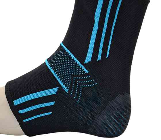 Бандажі на гомілкостоп Power System PS-6022 Ankle Support Evo Black/Blue (2шт.) M Кам'янське