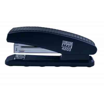 Степлер Buromax пластиковий, 20 арк., скоби №24; 26, 126х32х55 мм, синій (BM.4203-02) Вінниця