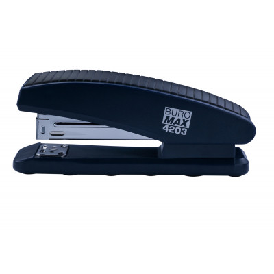 Степлер Buromax пластиковый, 20 л., скобы №24; 26, 126х32х55 мм, синий (BM.4203-02) Винница - изображение 1