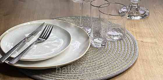 Тарілка Olens 20,5х2,5 см "Кенія" кераміка біла для дому та ресторанів Київ