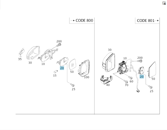 Mercedes-Benz  A1718201042 Електропривод регулювання дзеркального елемента CLS C219 E-class S211 E-class W211 GL X164 ML W164 R-class short W251 R-cla Одесса