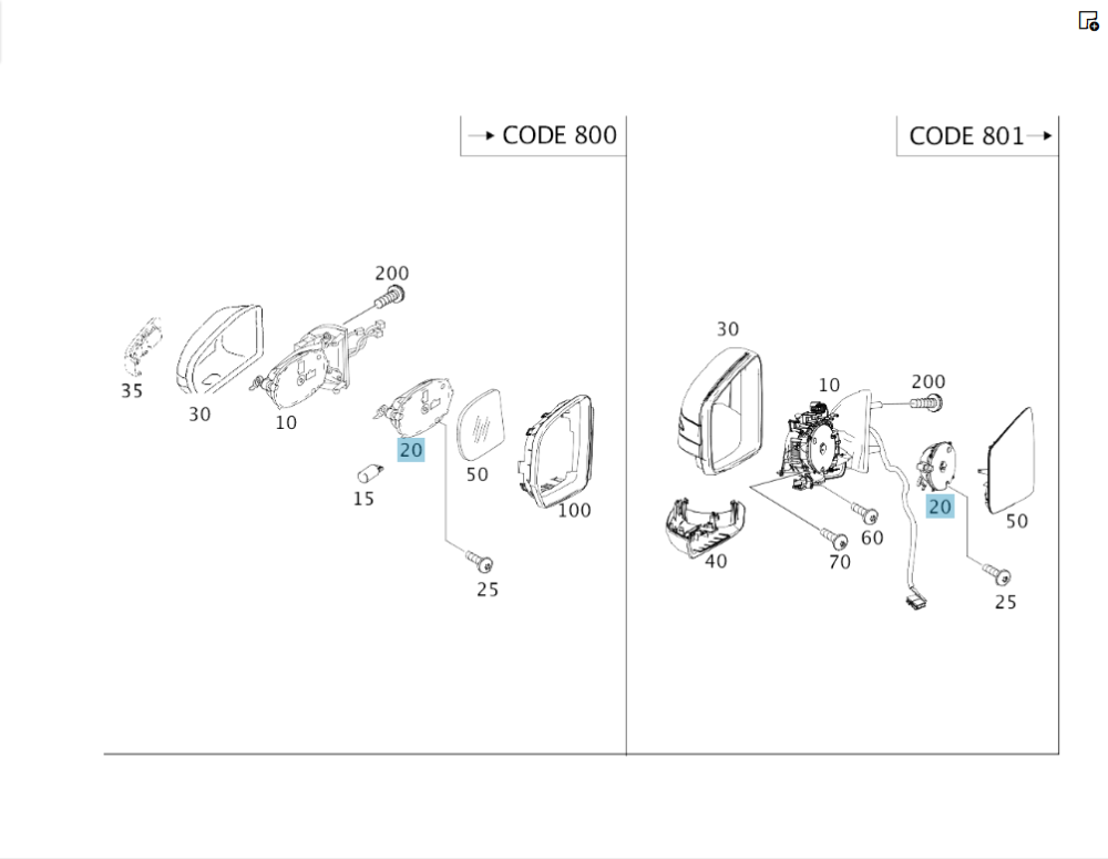 Mercedes-Benz  A1718201042 Електропривод регулювання дзеркального елемента CLS C219 E-class S211 E-class W211 GL X164 ML W164 R-class short W251 R-cla Одесса - изображение 2