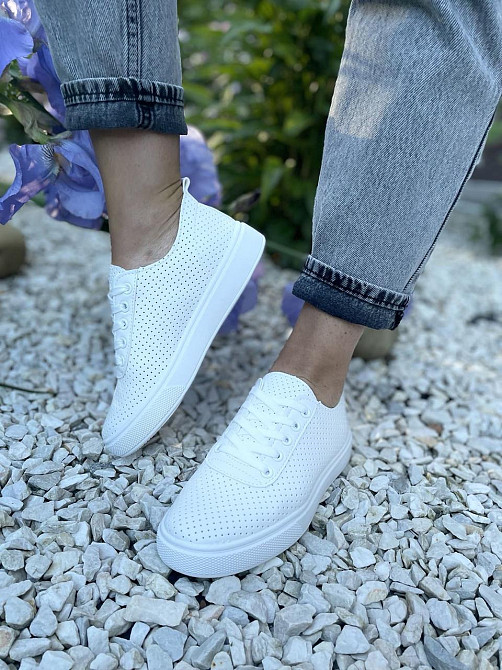 Fashion Мокасини жіночі FASHION 161-262 білі (весна-літо, еко-шкіра) (5075) Коломия - фото 9