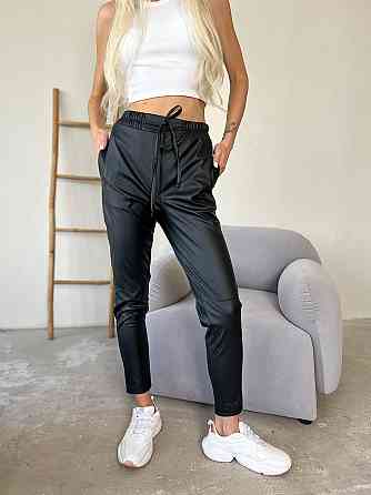 Демісезонні штани з екошкіри "Richy" (тонкі) оптом | Норма Київ