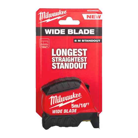 Рулетка WIDE BLADE MILWAUKEE (Gen2), (полотно 35мм), 5м/16фт Одесса