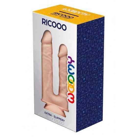 Двойной фаллоимитатор Wooomy Ricooo, с присоской, размер 19х4,3 см и 17х3,3 см Sex Aura Киев