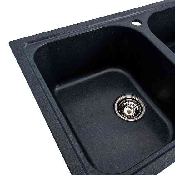 PLATINUM Гранітна мийка для кухні Platinum 7950 Equatoria матова Антрацит Київ