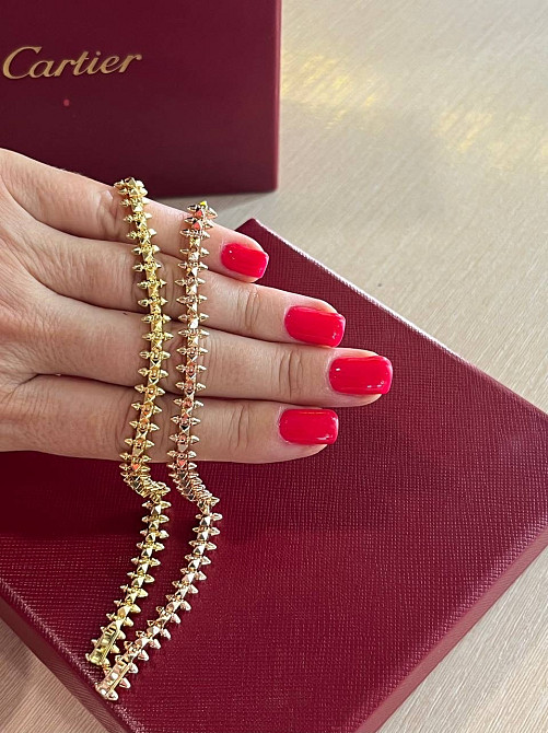 Браслет Cartier  Подвижные зубчики  Лимонное или розовое золото Одесса - изображение 2