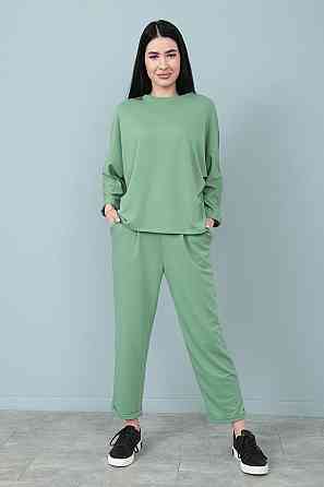 Прогулянковий костюм вільного крою "Lamark" оптом | Розпродаж моделі Фісташковий, 42-44 Київ