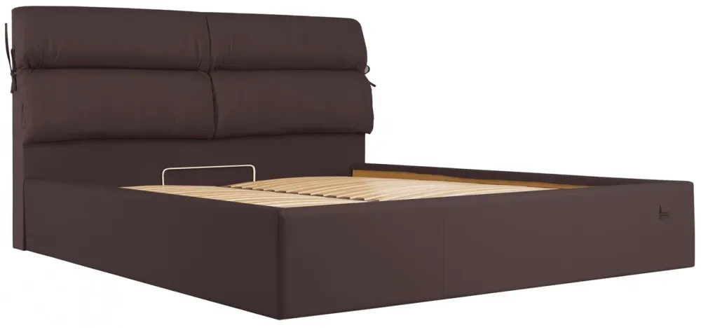 Кровать Двуспальная Edinburgh Comfort 180 х 190 см Fly 2231 С подъемным механизмом и нишей для белья Темно-коричневый Киев - изображение 2