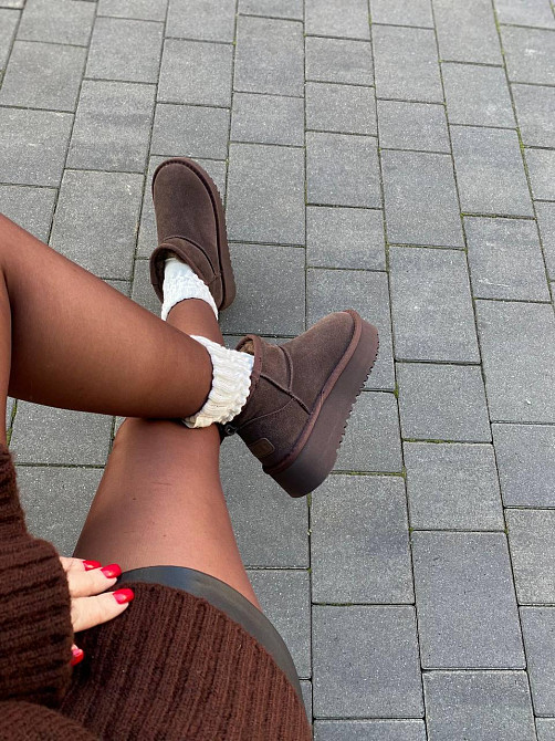 Stilli Угги жіночі STILLI 250-5 шоколадні (зима, замша натуральна) (6145) Коломия - фото 9