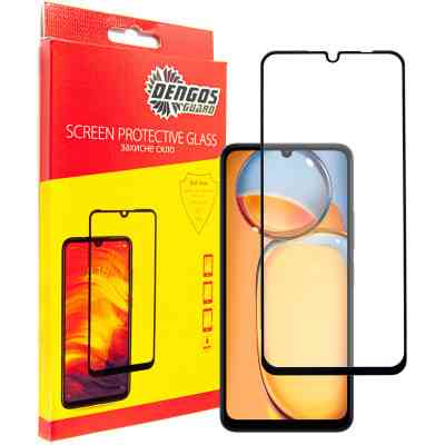 Стекло защитное Dengos Xiaomi Redmi 13С (black) (TGFG-337) Винница