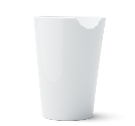 Склянка Tassen Ненаситна (400 мл), фарфор Ровно