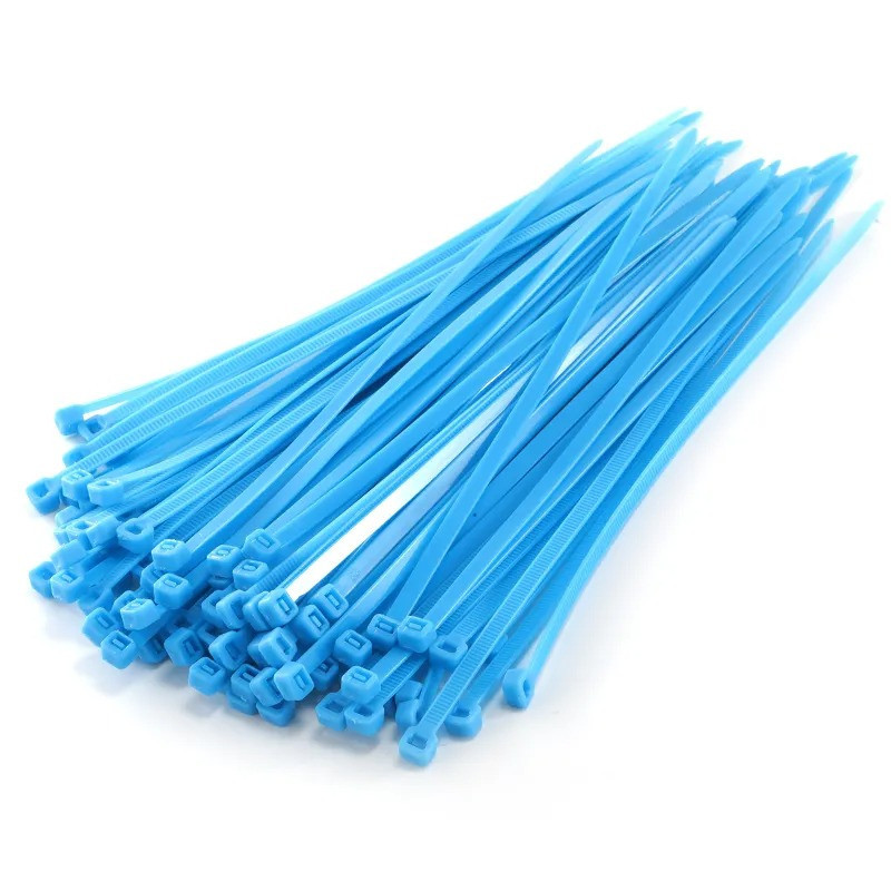 Хомуты стяжки пластиковые, кабельные 1000 шт в упаковке, хозяйственные 3х100 мм цвет голубой Каменец-Подольский - изображение 4