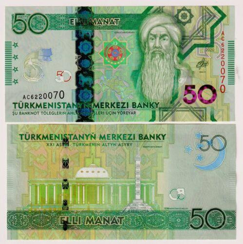 ТУРКМЕНИСТАН 50 МАНАТ 2020 P-W46 пам'ятна UNC "25-я річниця нейтральності" Полтава - фото 1