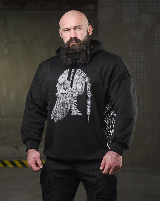 Теплая худи ghetto viking  НП4856 Одесса - изображение 2