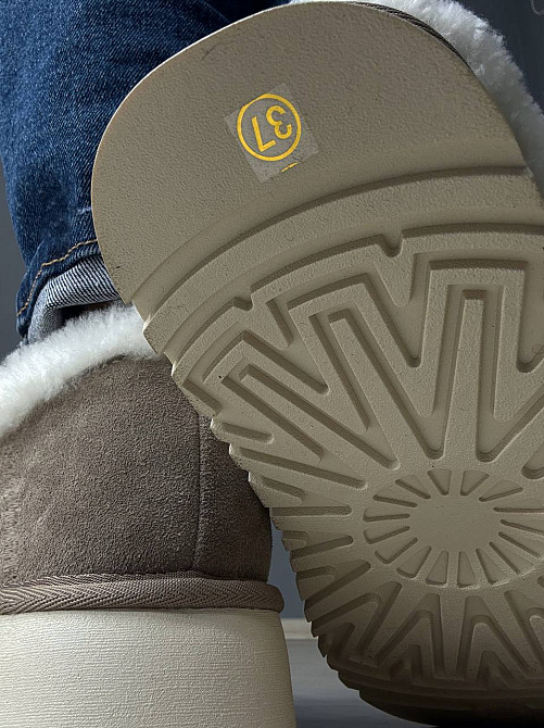 Ботинки женские Hengji 720-5 угги замшевые на меху с липучкой бежевые, 37, 23,5 см Киев - изображение 13