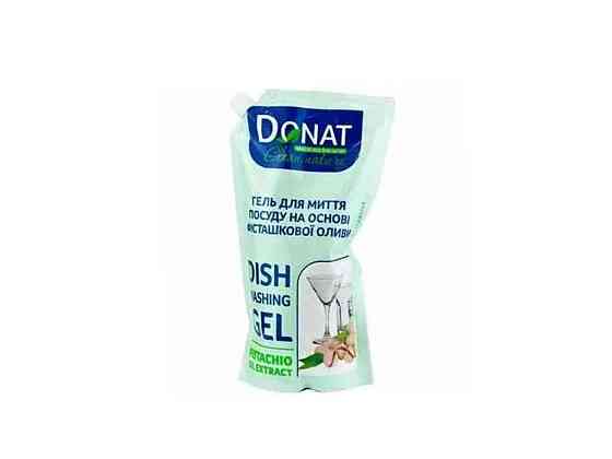 Бальзам для миття посуду 1л Фісташкова олива дой-пак Clean Nature ТМ DONAT Київ