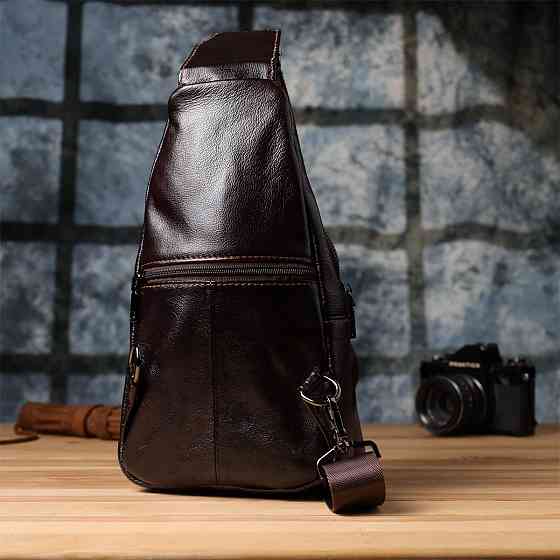 Сумка через плече з натуральної шкіри Vintage 23050 Коричневий Київ