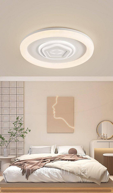 Светодиодная припотолочная люстра 2H-001, Белый Киев - изображение 2