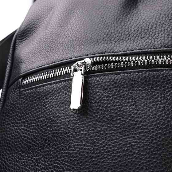 Классический женский рюкзак из натуральной кожи Vintage 23061 Черный Киев