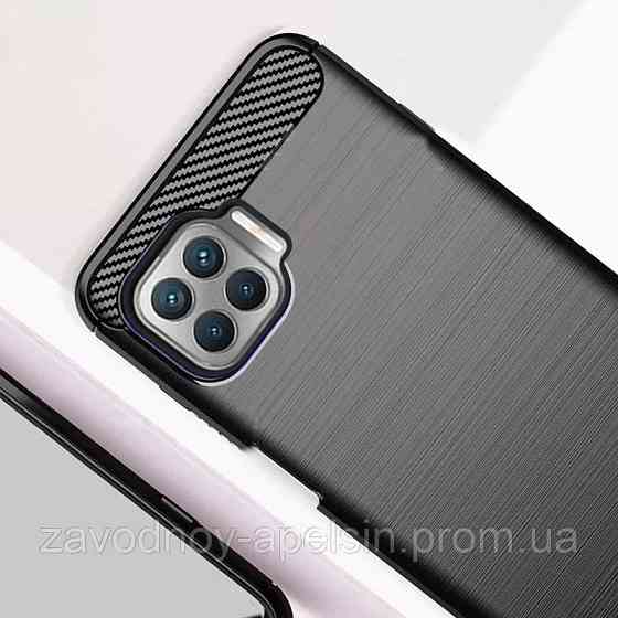 Oppo A73 Силіконовий чохол Карбон (black) Одеса