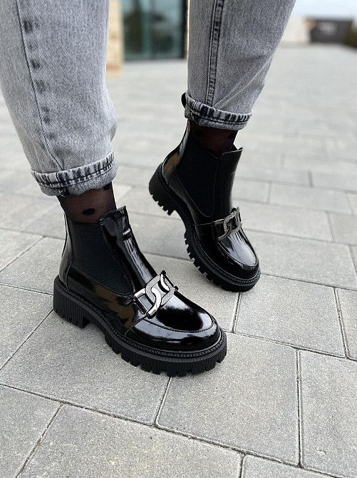 SOTHBY'S Черевики жіночі Sothby 's чорні шкіра лакована 37р. (M-1079 4988) Коломия - фото 10