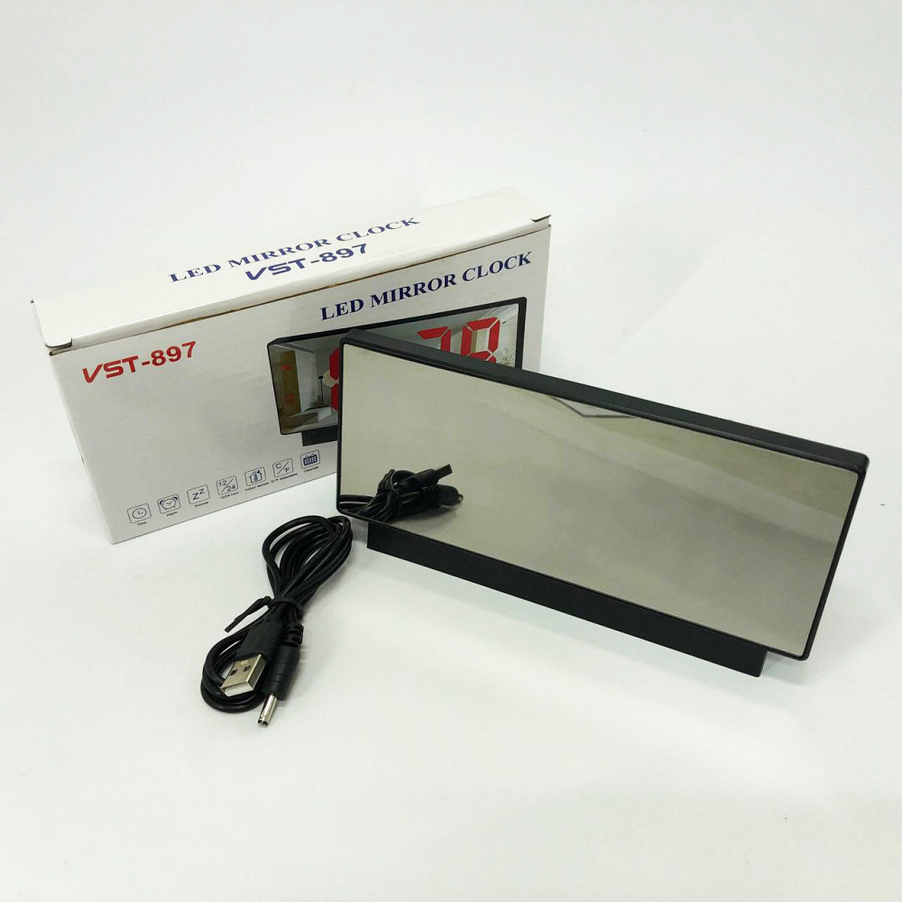 Настольные часы со светодиодным дисплеем VST-897-1, Часы с подстветкой, Часа KO-192 электронные настольные Киев - изображение 3