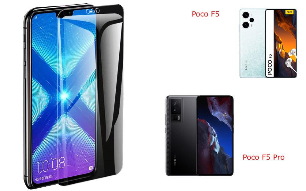 Защитное стекло NeoGlass для Poco F5, Poco F5 Pro – ультрапрозрачное и устойчивое Киев - изображение 2