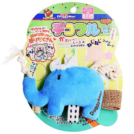DoggyMan Fully Decorated Elephant ДОГГІМЕН СЛОН З ДЕКОРОМ м’яка іграшка з пищалкою для собак Київ