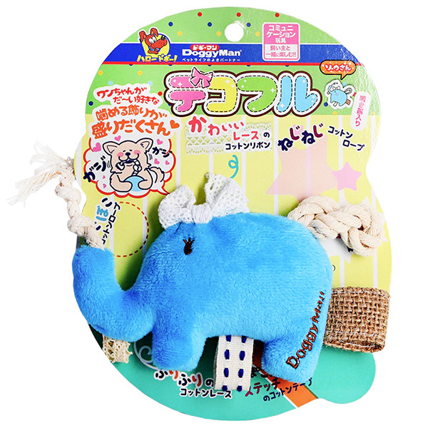 DoggyMan Fully Decorated Elephant ДОГГІМЕН СЛОН З ДЕКОРОМ м’яка іграшка з пищалкою для собак Київ - фото 1