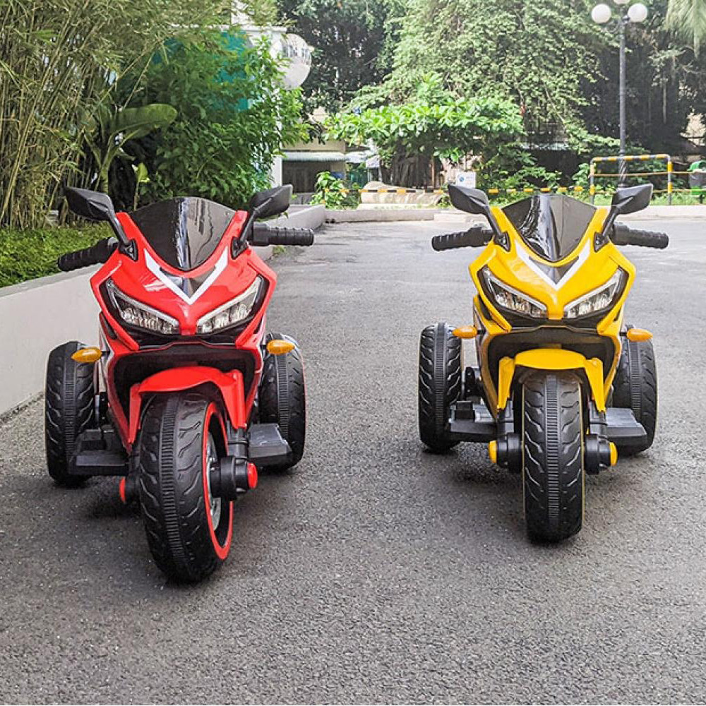 Дитячий електромотоцикл SPOKO SP-518 мотоцикл на акумуляторі для дітей Жовтий Київ - фото 4