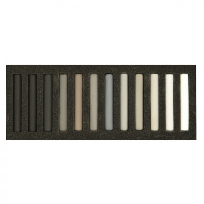 Пастель Santi Grey Tones суха 12 кол (353698) Винница - изображение 2