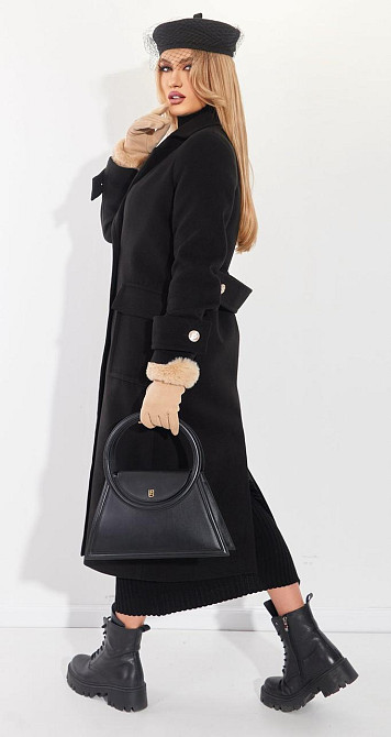 Чорне пальто (42) Київ - фото 3