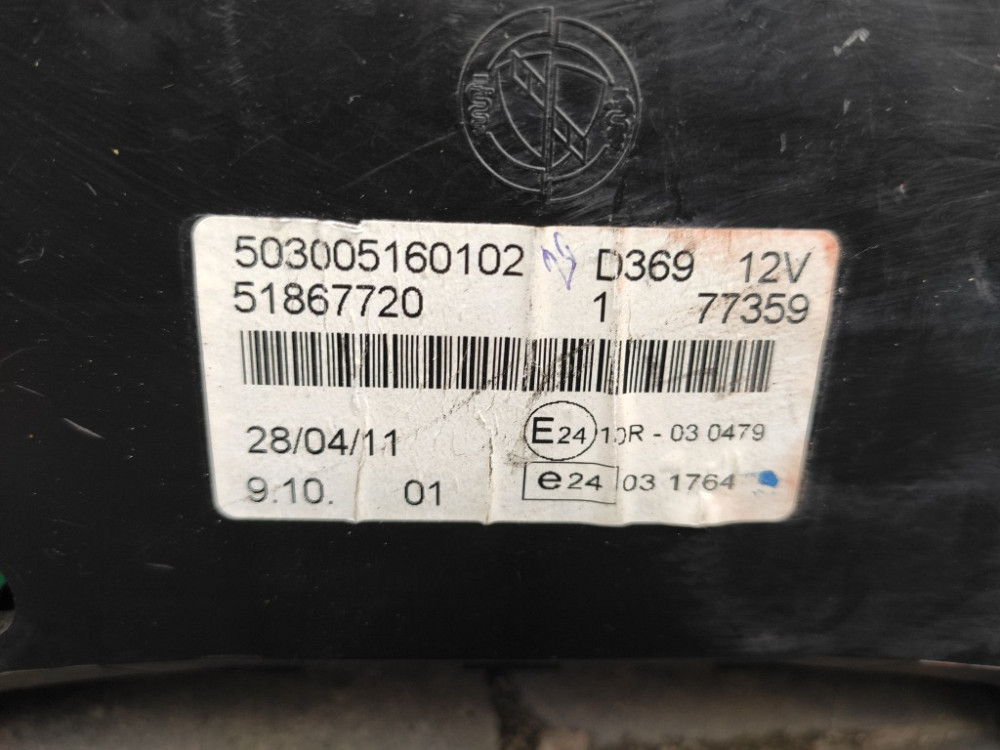 Панель приладів (спідометр) Fiat Doblo 1.3 Multijet 2010-2015 (51867720) Ковель - фото 3