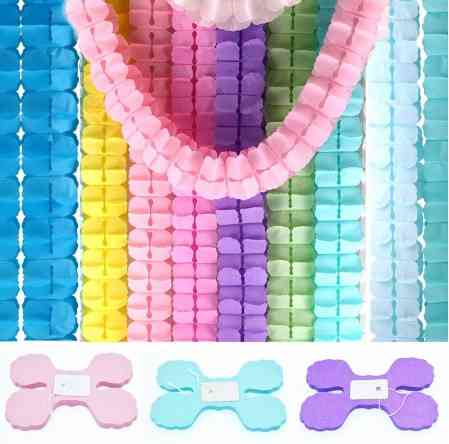 Гирлянда растяжка бумажная 3 м 16 на 11 см малиновый Киев