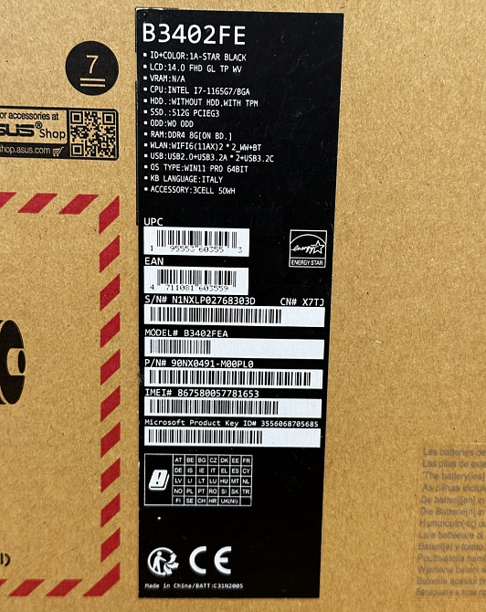 Ноутбук: ASUS Expect Book B3 Flip B3402FEA (90NX0491-MOOPLO) Київ - фото 3