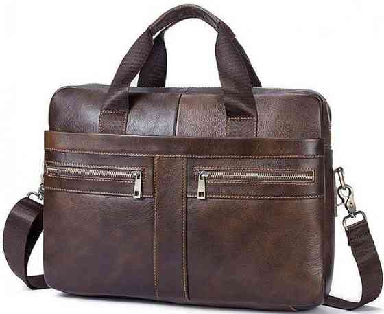Сумка мужская Vintage 14626 кожаная Коричневая Киев