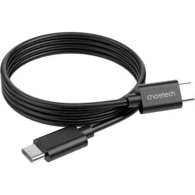 Дата кабель USB-C to USB-C 1.0m 3A black Choetech (CC0002-V2) Вінниця