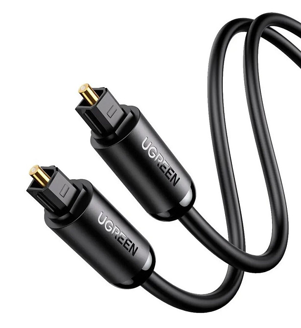 Аудіо кабель UGREEN AV122 Toslink Optical Audio Cable 2m (Black)(UGR-70892) (UGR-70892) Київ - фото 1