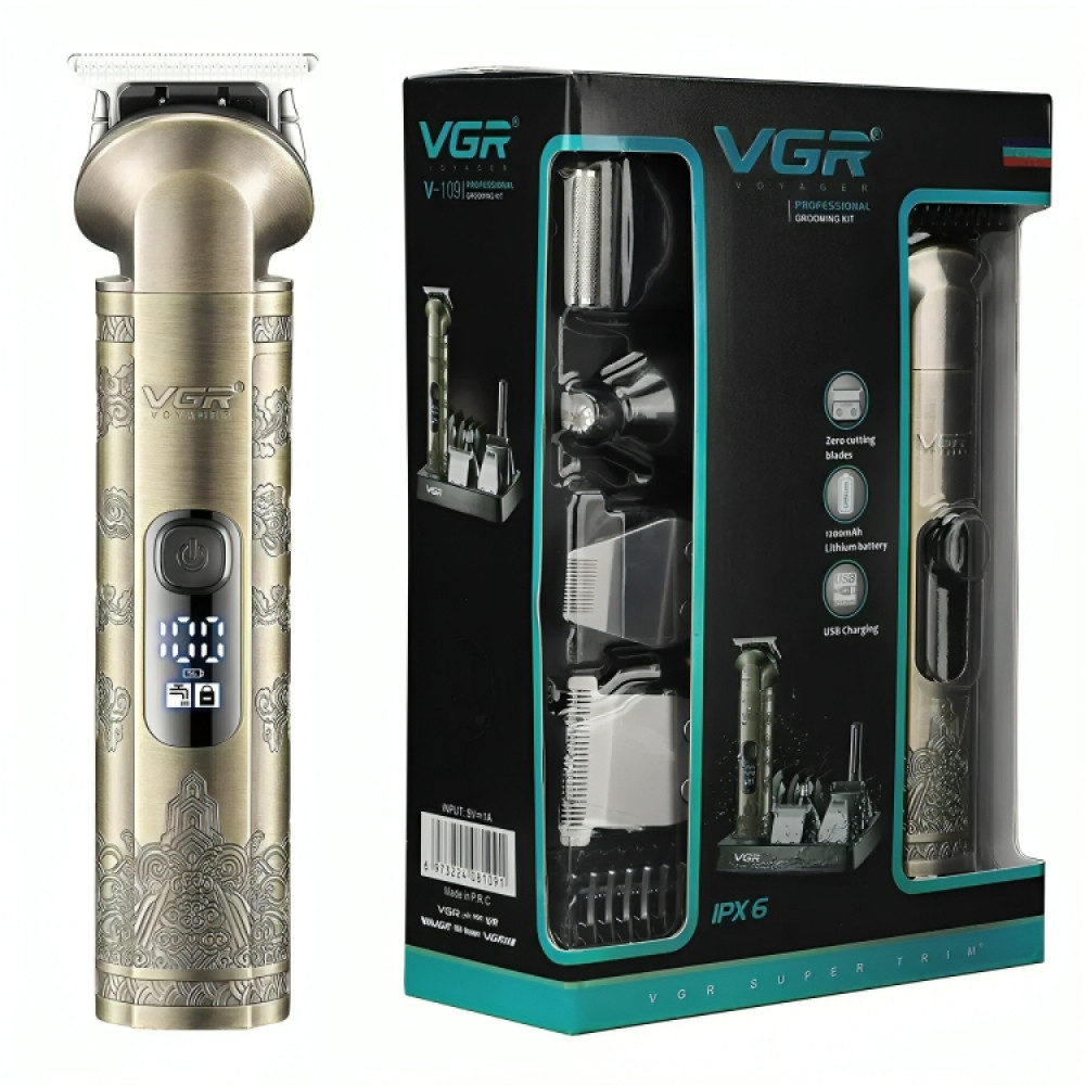 Аккумуляторная машинка для стрижки 8в1,с LED дисплеем,VGR V 110 SBR Киев - изображение 1