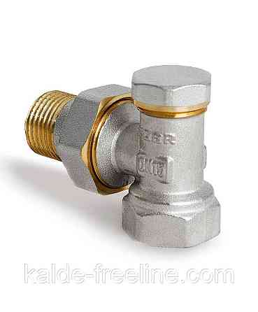 Кран радіаторний (вентильний) KOER KR.902 кутовий 1/2" з американкою Харків