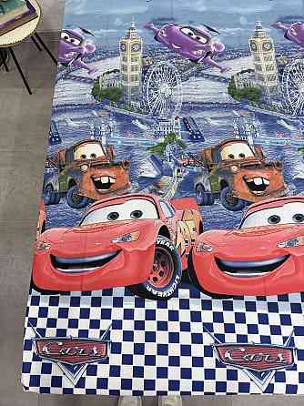 Ecotton Дитячий комплект постільної білизни Ecotton полуторний 147х210 см синій Тачки Коломия