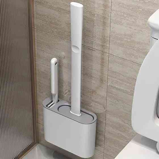 Йоржик для унітазу з гнучкою силіконовою щіткою 2в1 SBR Київ